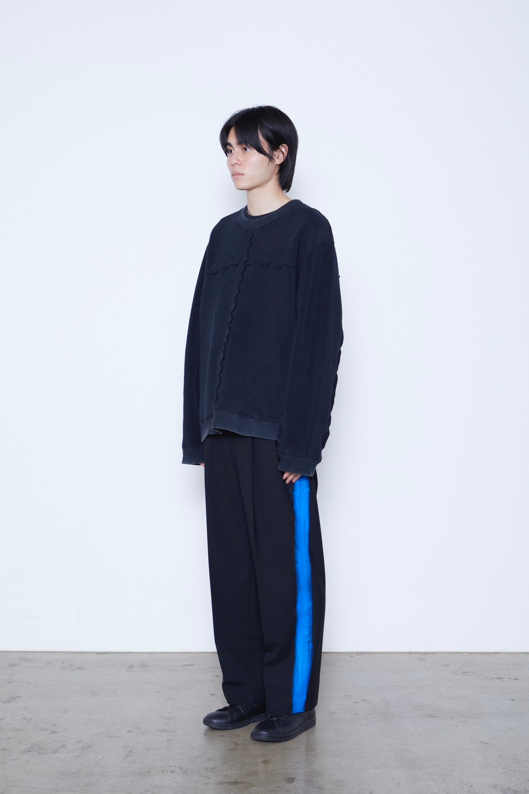 Over Dyed Line Sweat Shirts
