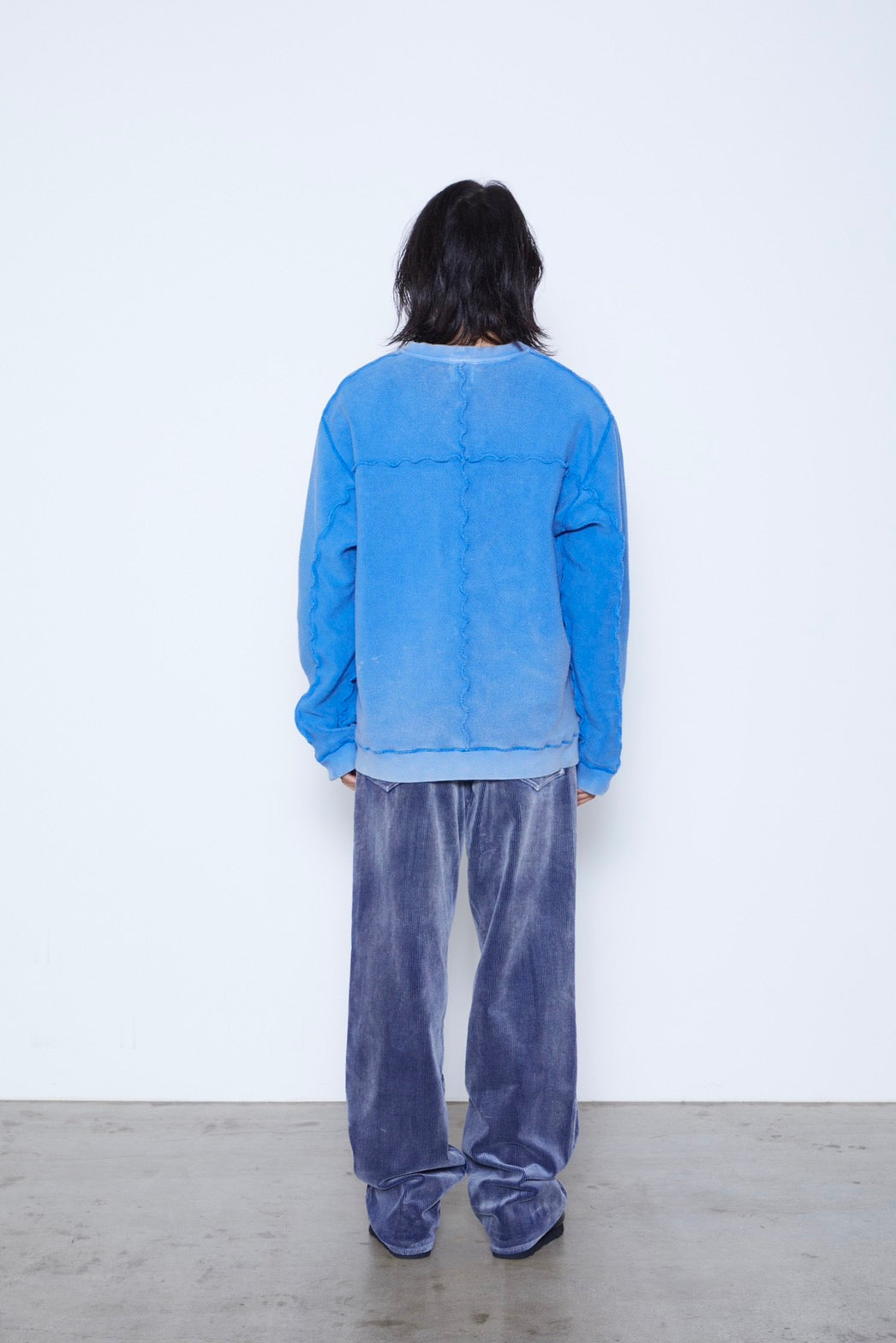 Over Dyed Line Sweat Shirts
