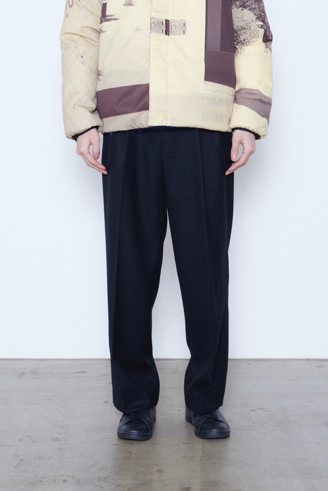 Flannel Wide Trousers