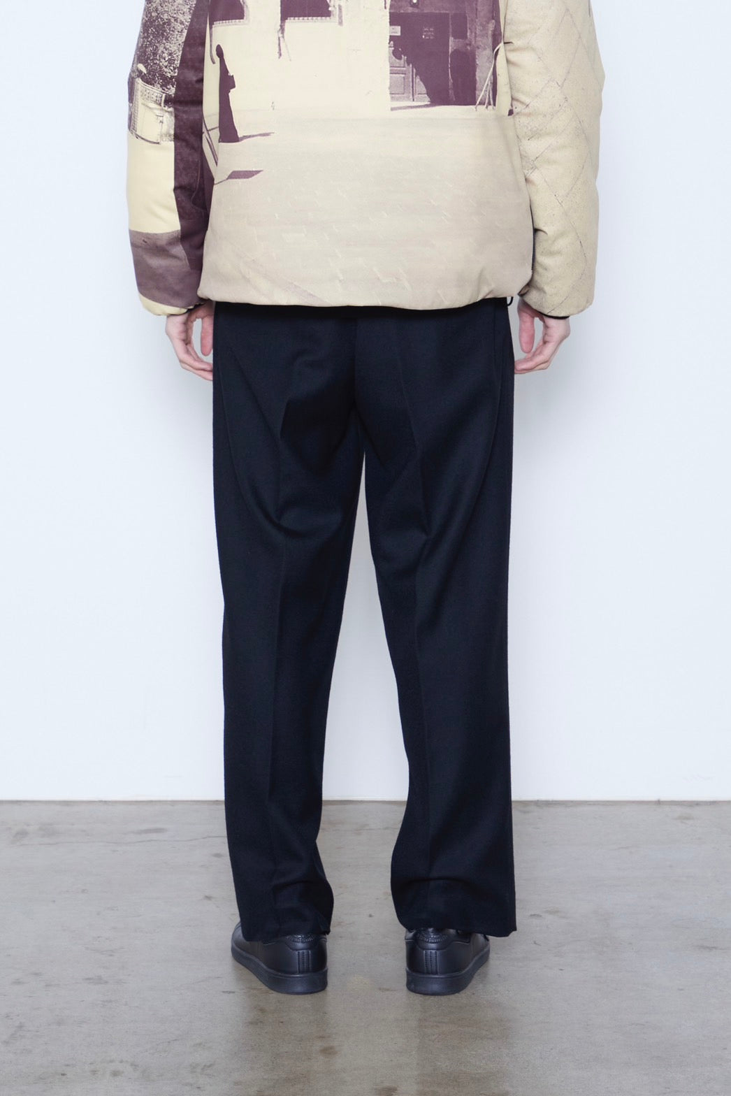 Flannel Wide Trousers