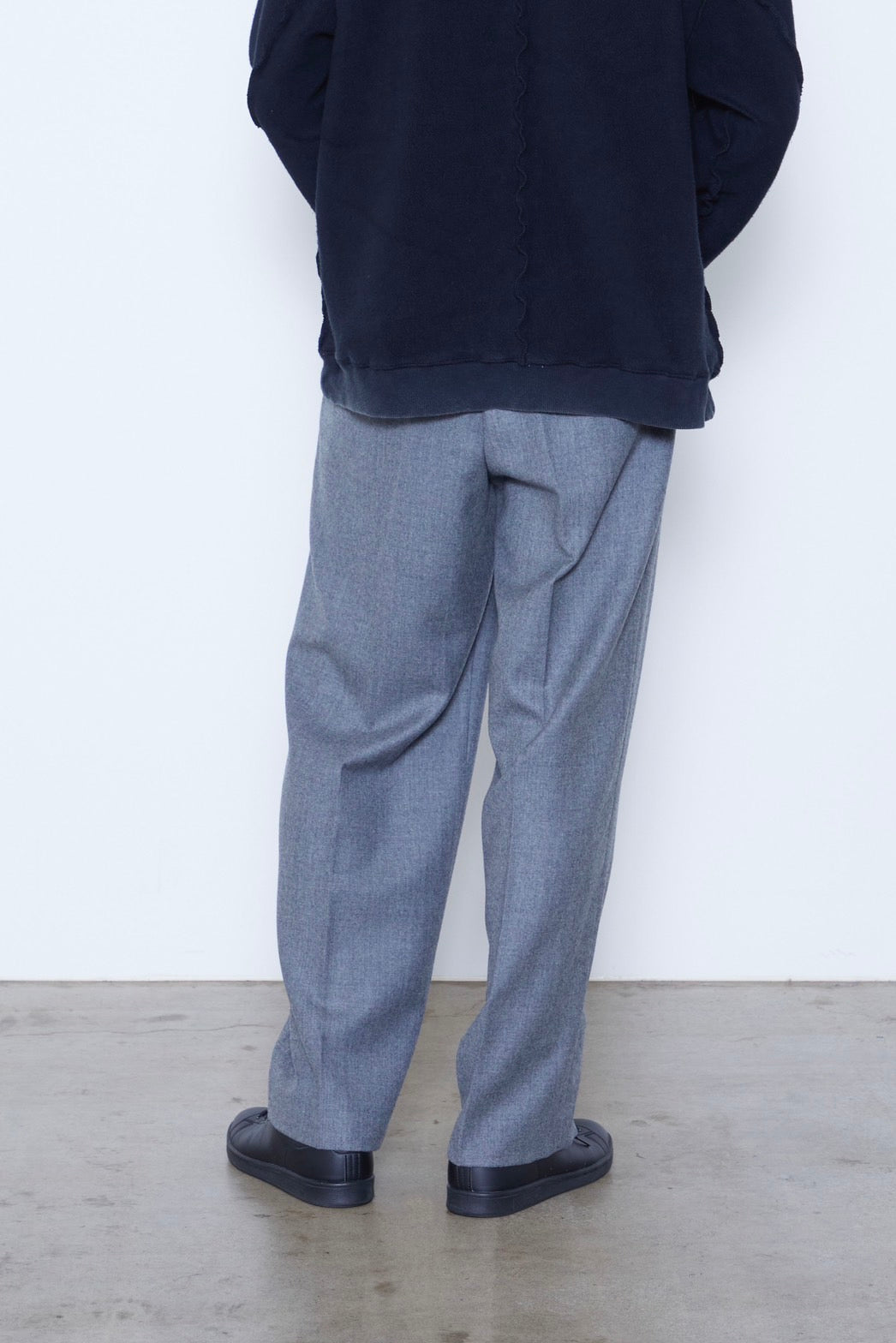 Flannel Wide Trousers