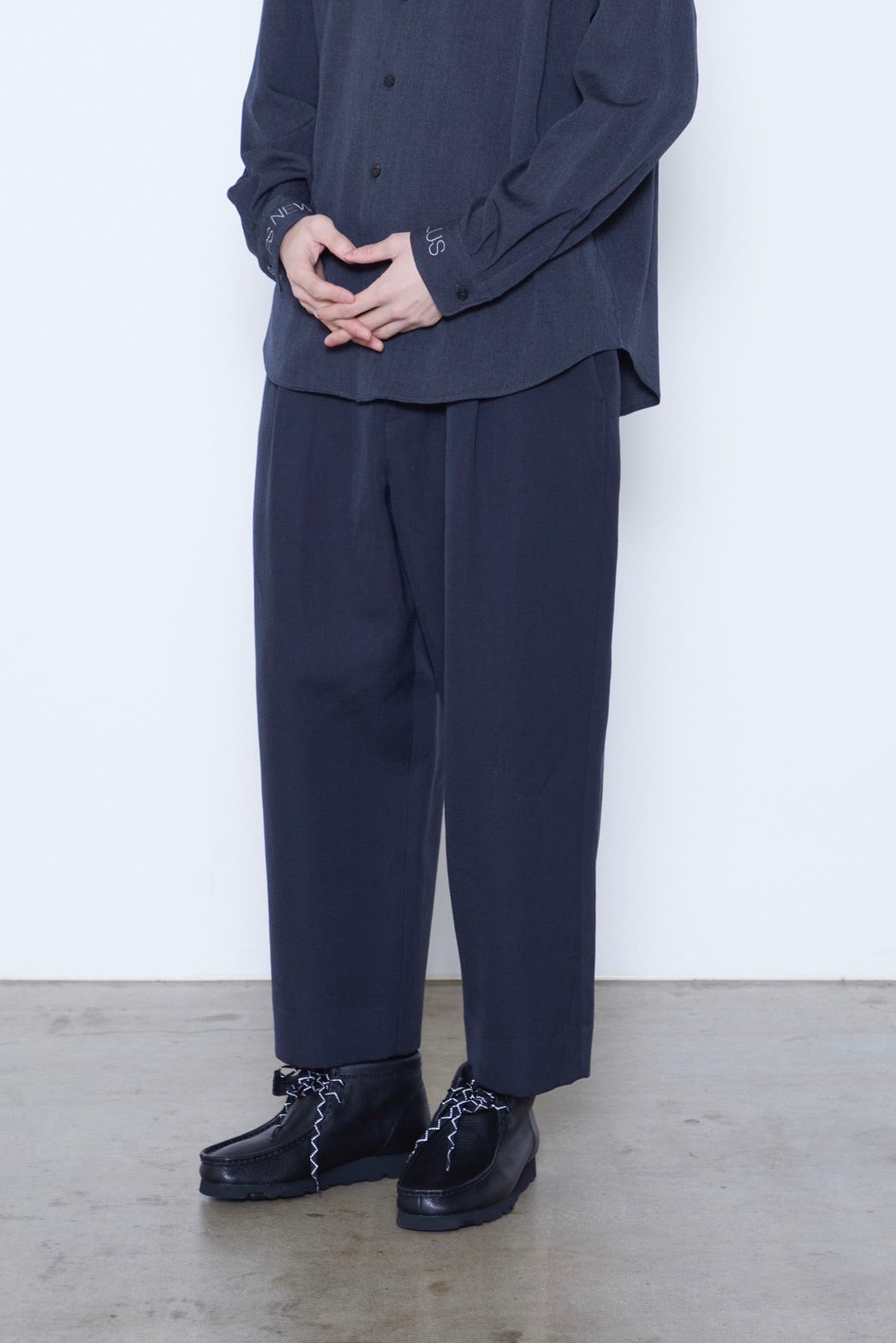 Wool Linen Wide Legged Trousers