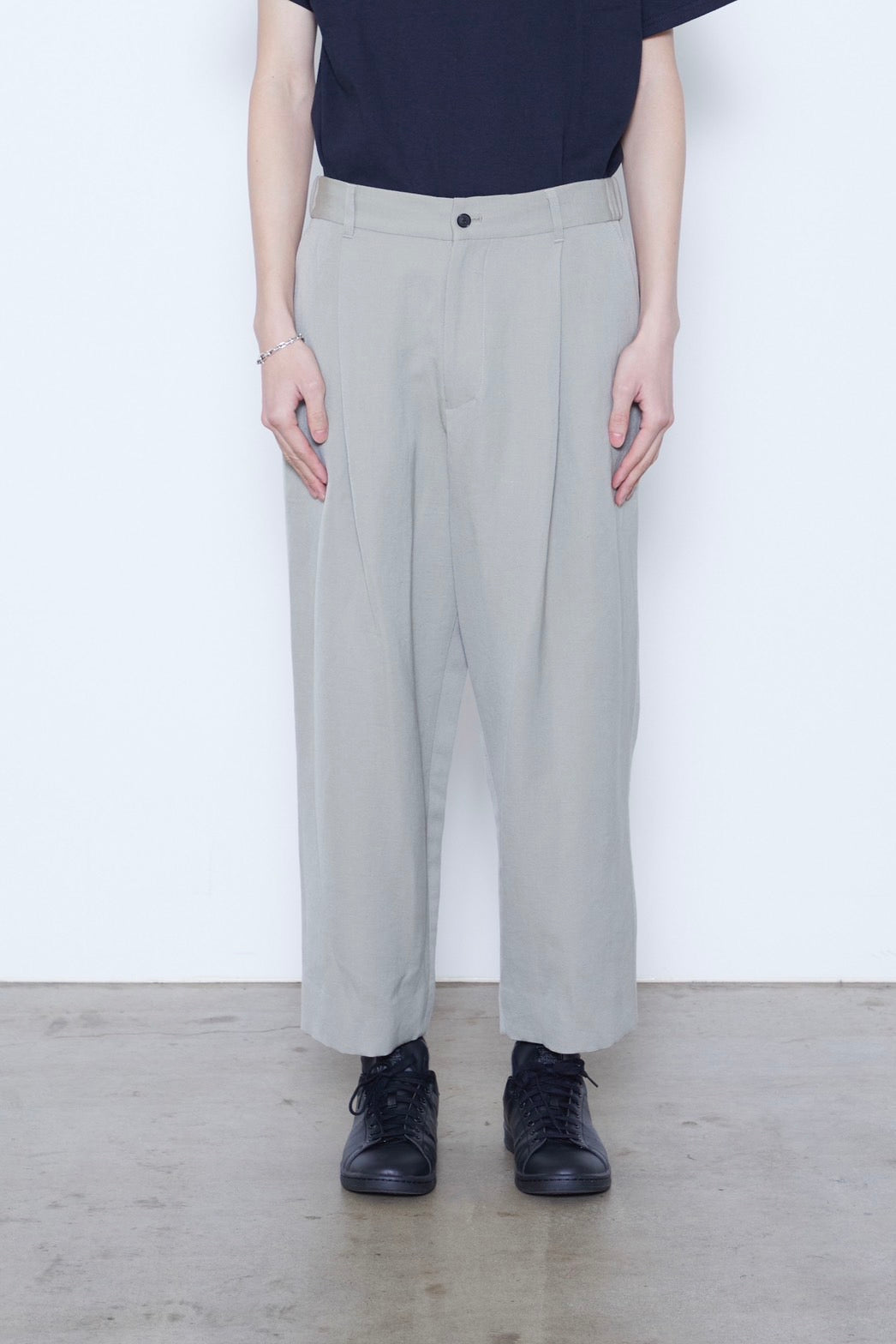 Wool Linen Wide Legged Trousers