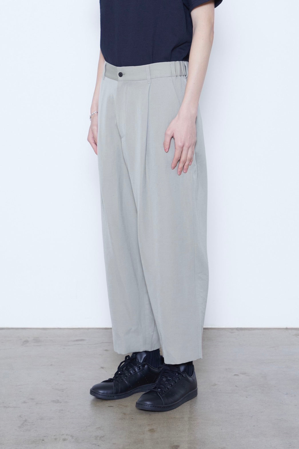 Wool Linen Wide Legged Trousers
