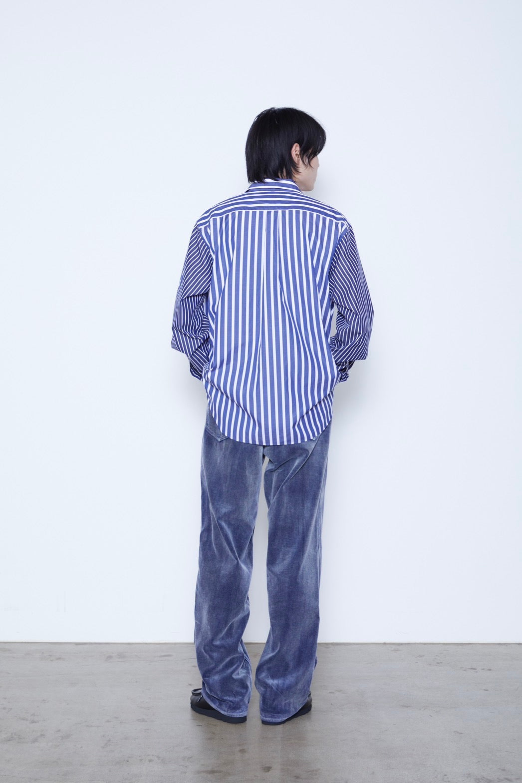 Lettered Strip Regular Collar Shirt