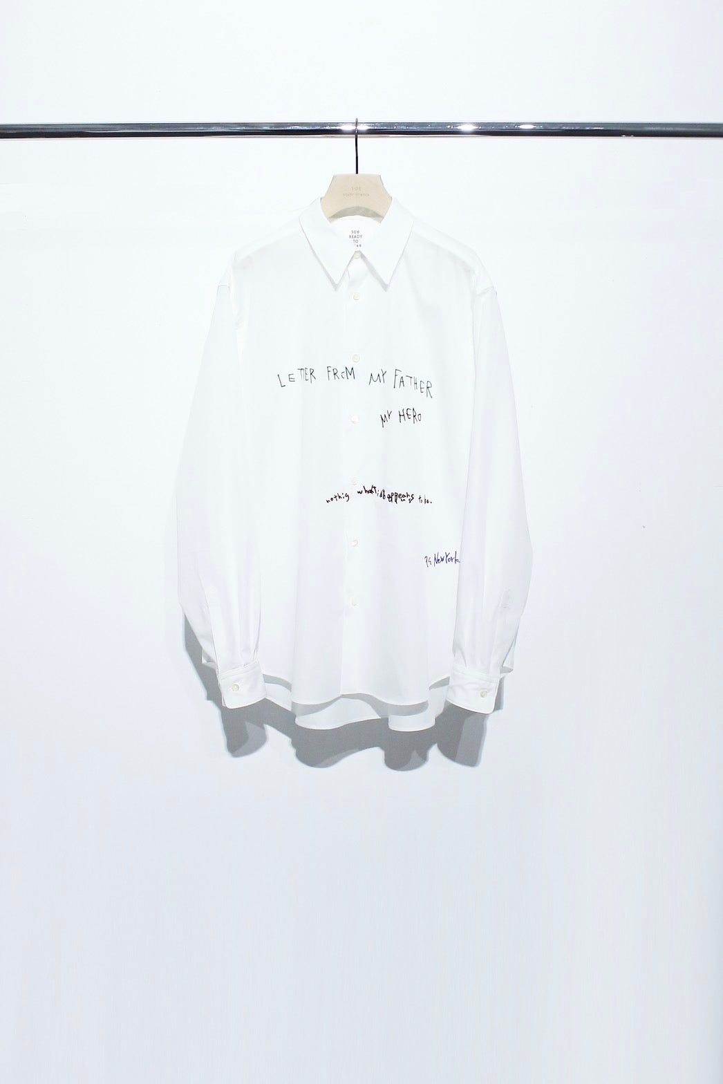 Lettered Regular Collar Shirt