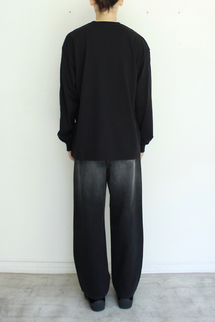 Reverse L/S Tee "PAPERS"