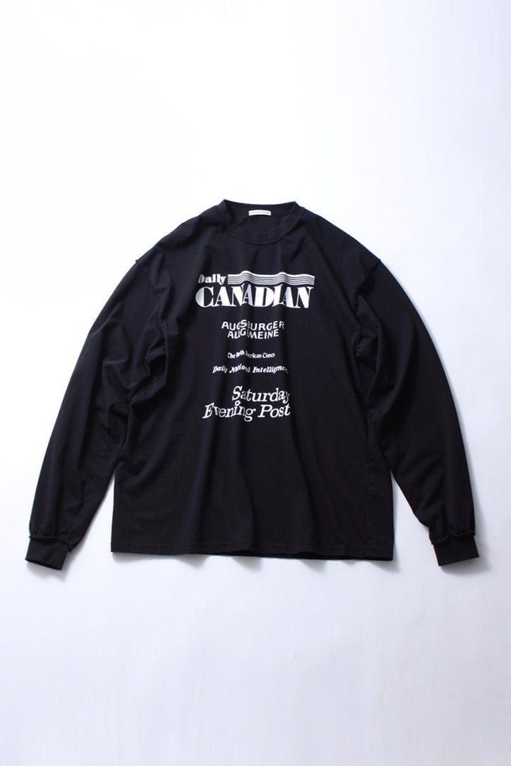 Reverse L/S Tee "PAPERS"