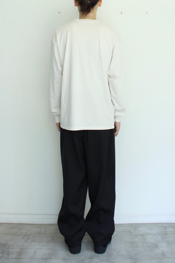 Reverse L/S Tee "PAPERS"