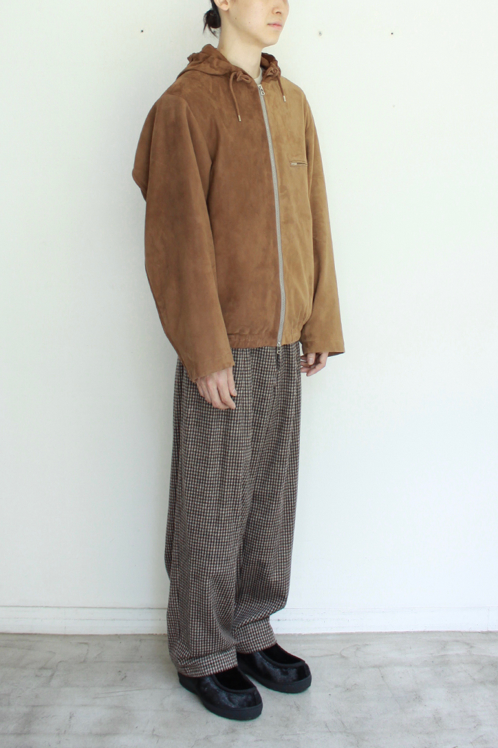 Leather Hooded Jacket