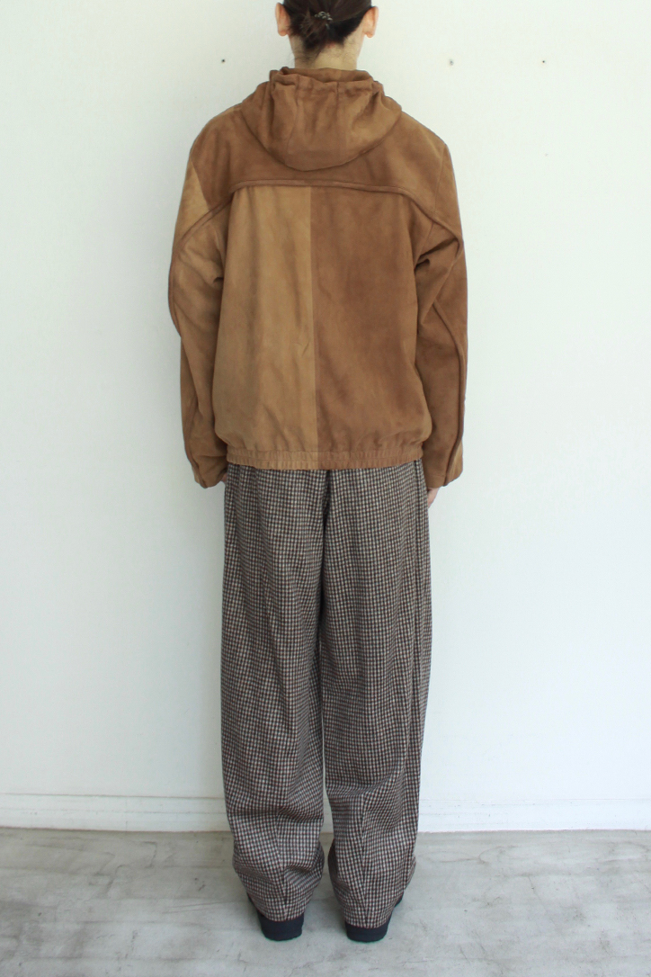 Leather Hooded Jacket