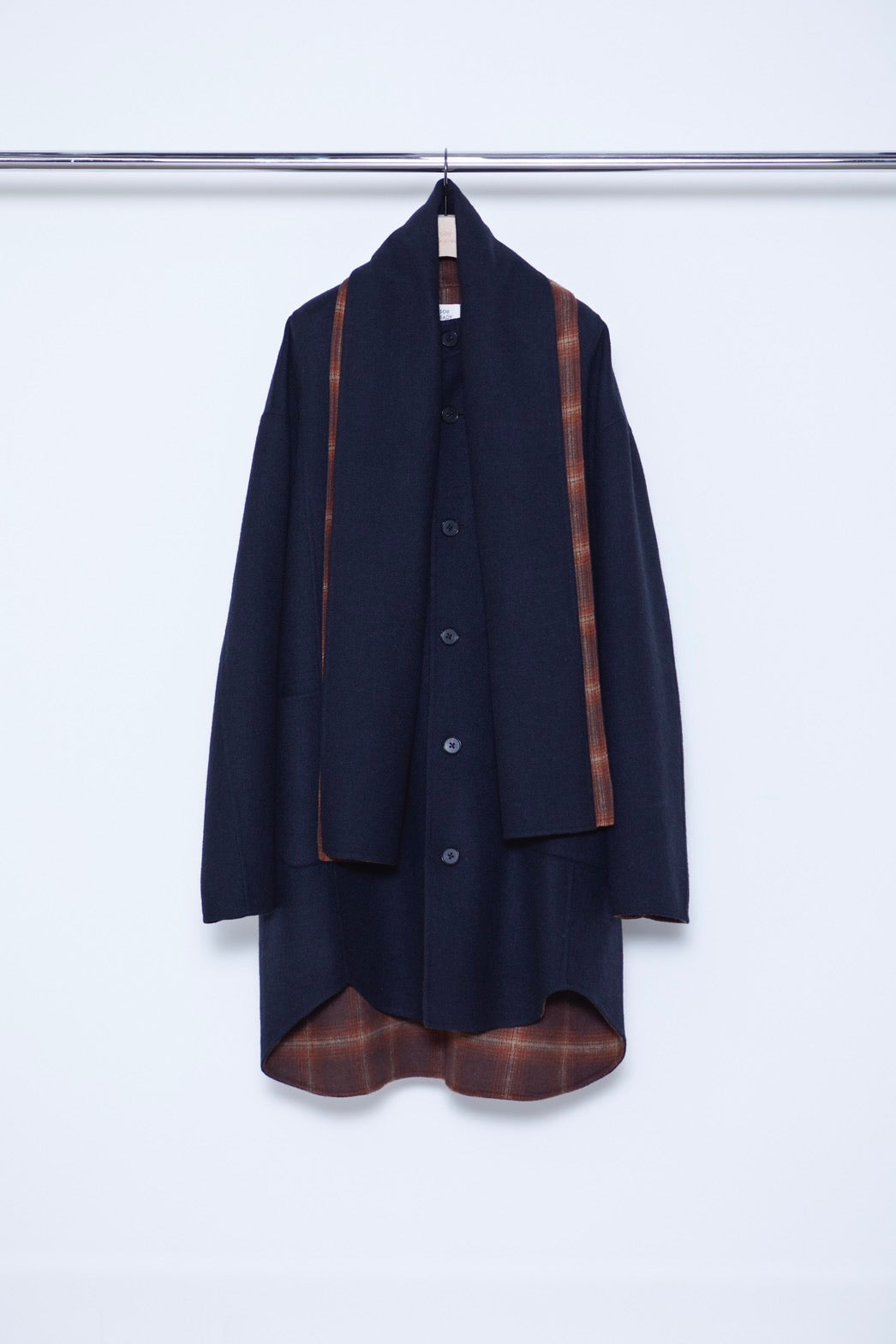 Double Face Coat with Scarf