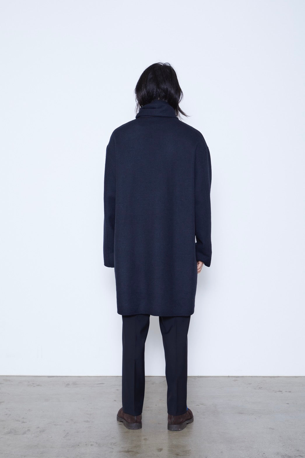 Double Face Coat with Scarf