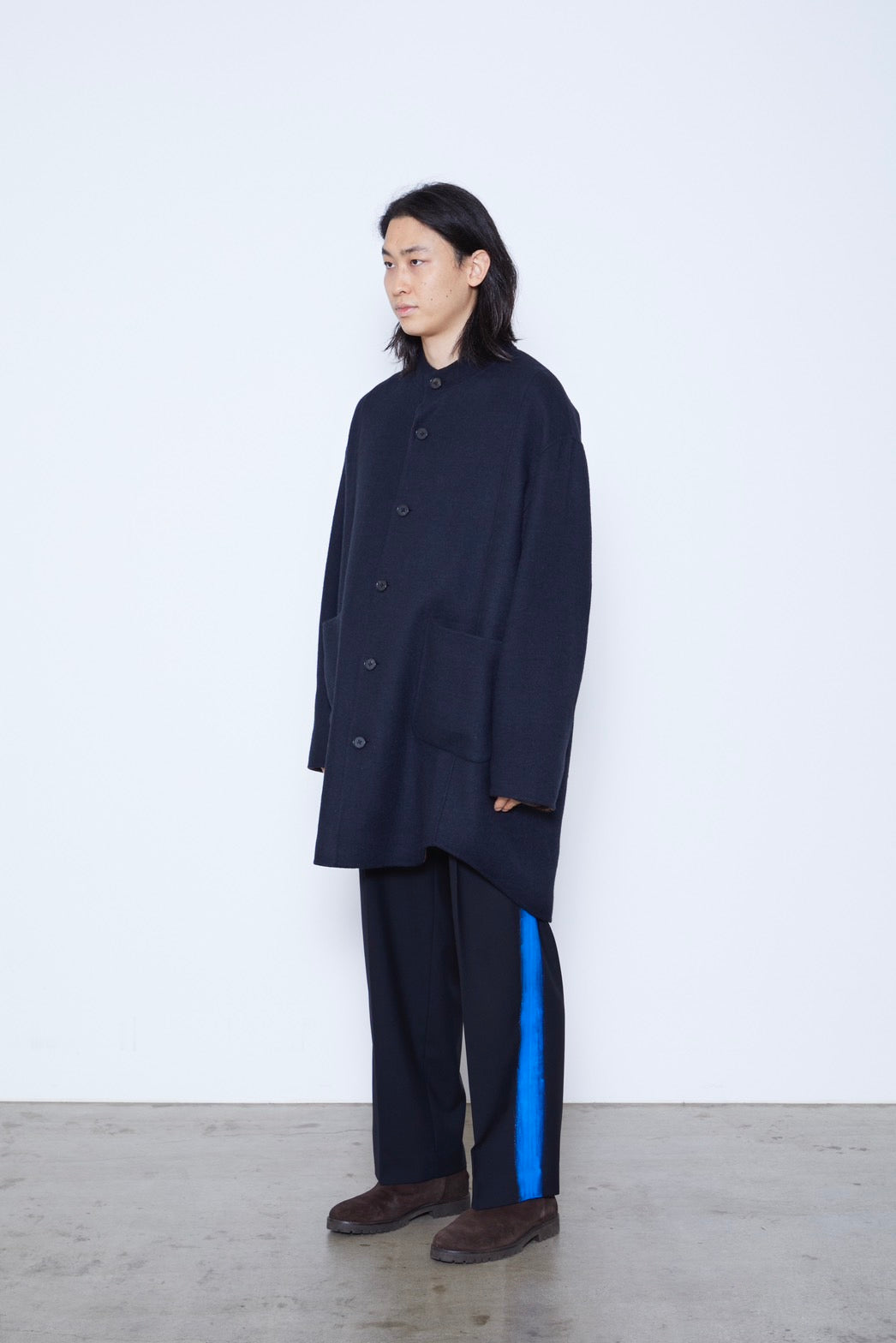 Double Face Coat with Scarf