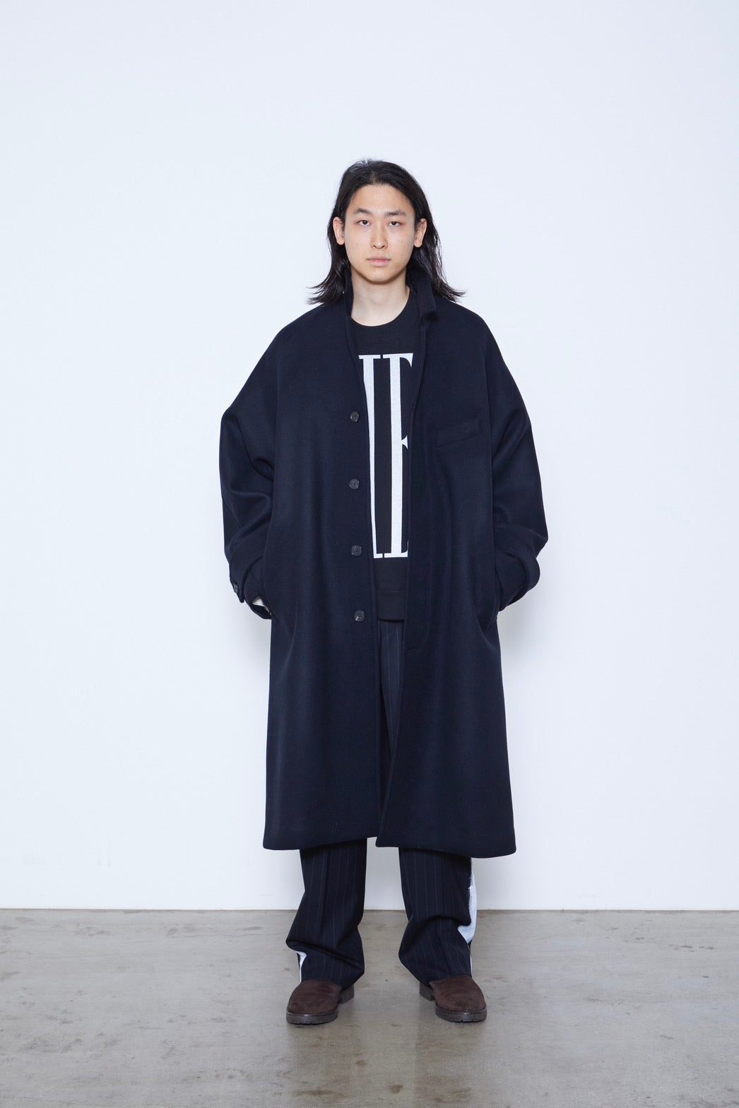 Baggy Sleeve Long Coat