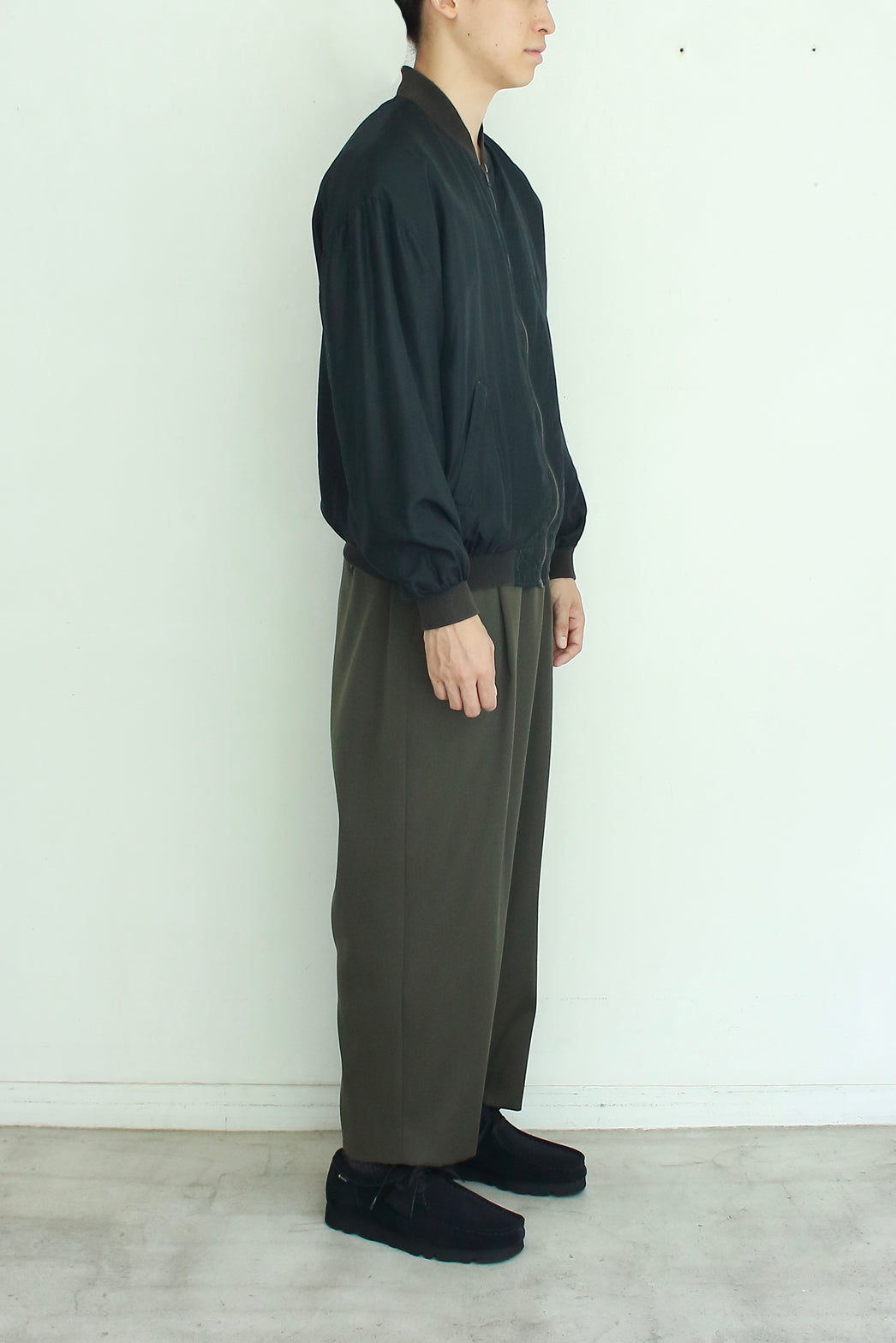 Double Cloth Wide Legged Trousers