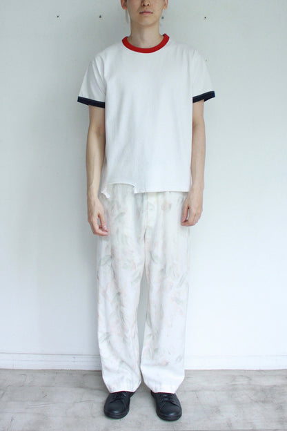 Leaf Patterned Easy Trousers