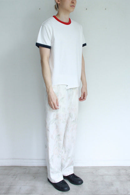 Leaf Patterned Easy Trousers