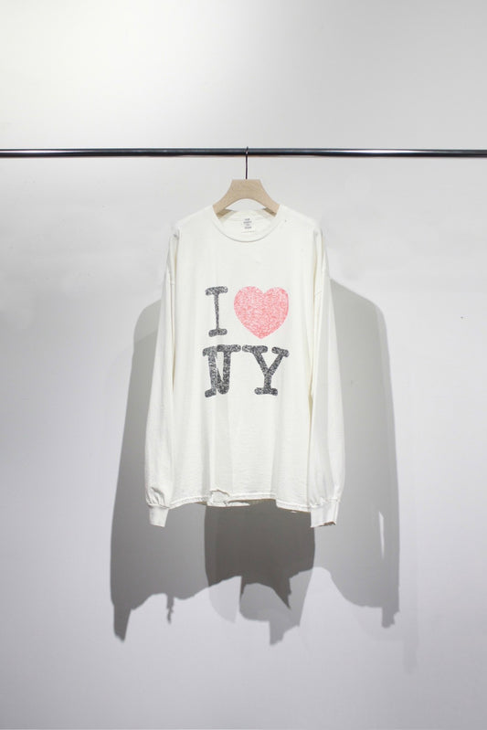 Printed L/S Tee "I♡NY"