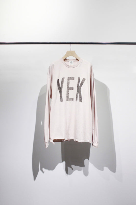 Printed L/S Tee "YEK"