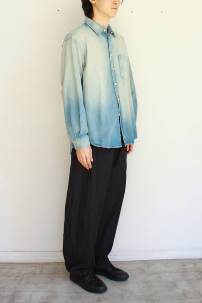 Sun Faded Dad Shirt "DENIM"
