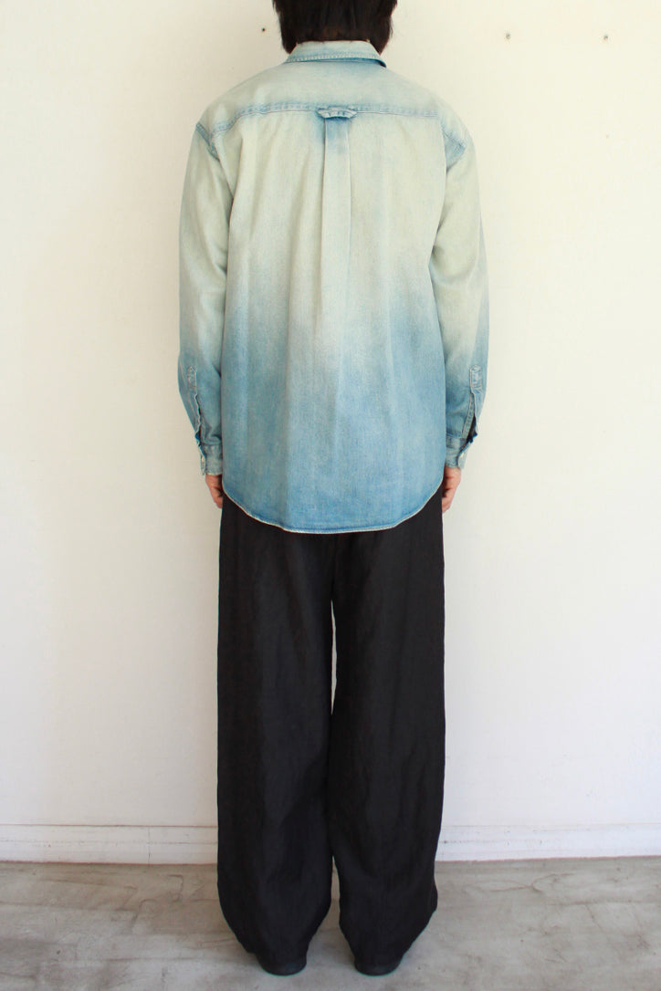 Sun Faded Dad Shirt "DENIM"