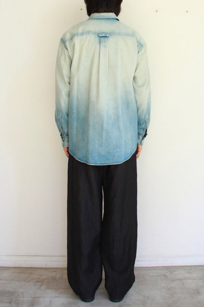 Sun Faded Dad Shirt "DENIM"