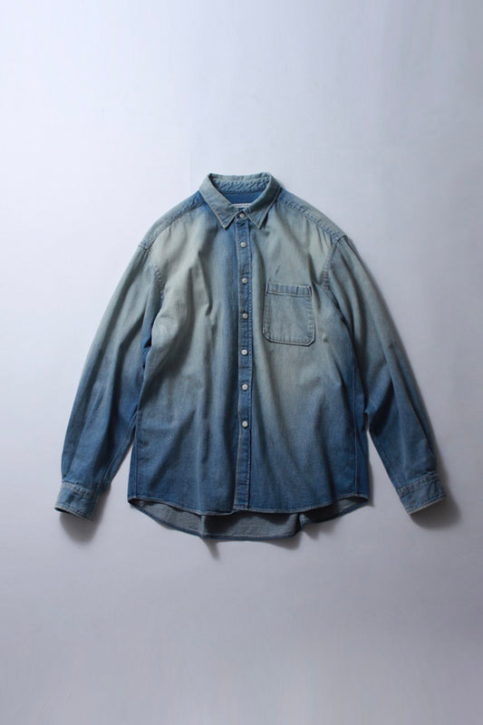 Sun Faded Dad Shirt "DENIM"