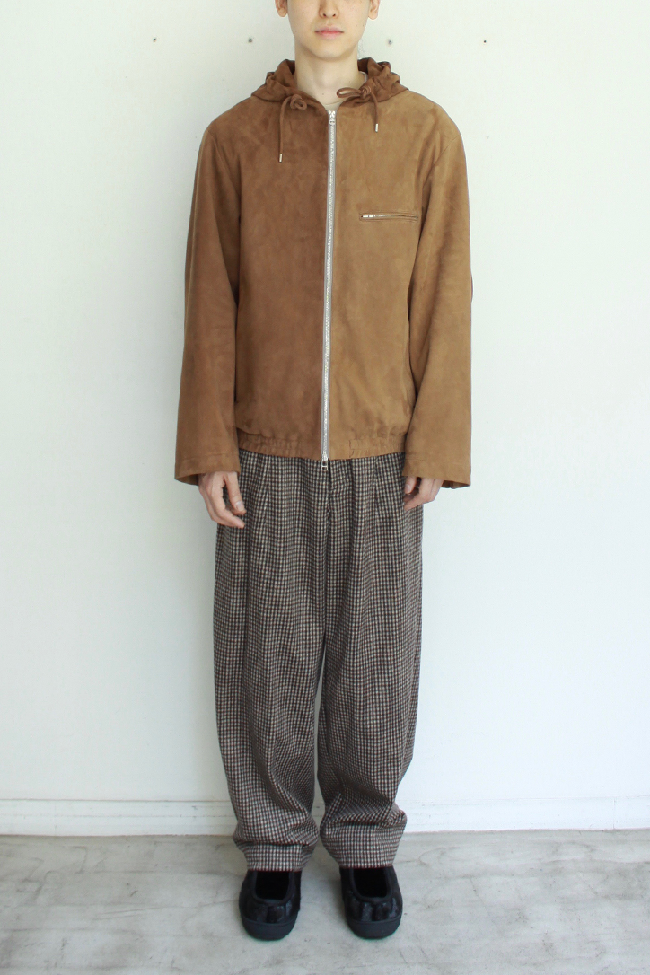 Leather Hooded Jacket