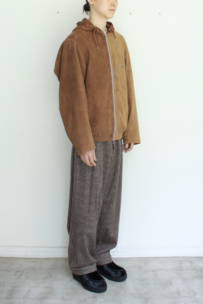 Leather Hooded Jacket