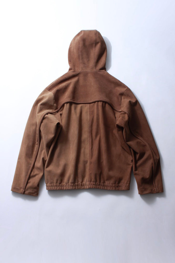 Leather Hooded Jacket