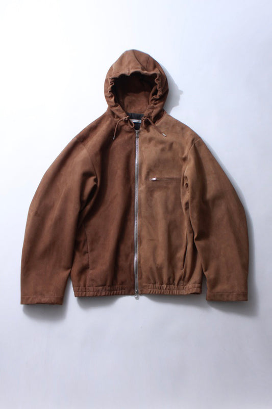 Leather Hooded Jacket