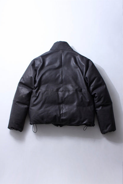 Damaged Leather Down Jacket