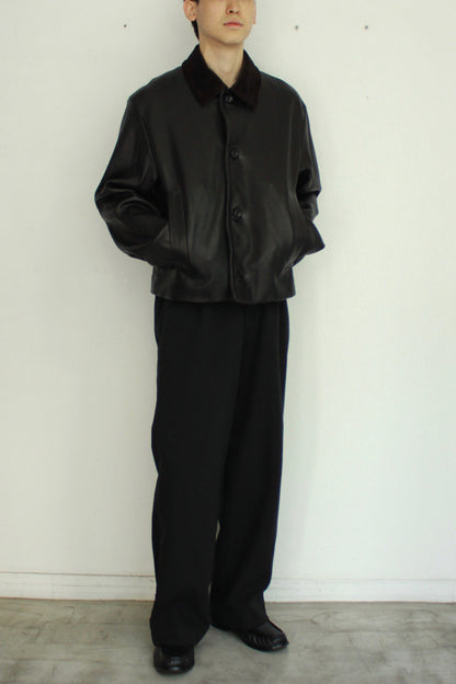 Car Jacket Cow Leather/Corduroy