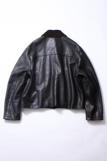 Car Jacket Cow Leather/Corduroy