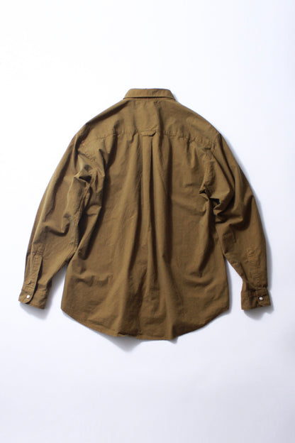 Garment Dyed Dad Shirts "COTTONxSILK"