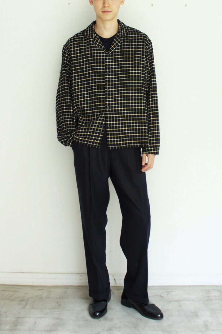 Short Lapel Shirt "COTTON FLANNEL"