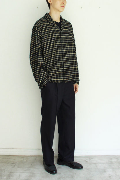 Short Lapel Shirt "COTTON FLANNEL"