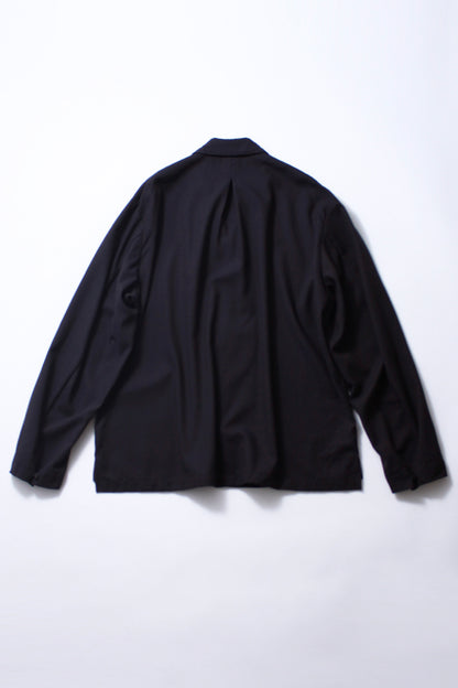 Short Lapel Shirt "WOOL DOBBY"