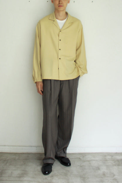 Short Lapel Shirt "WOOL FLANNEL"