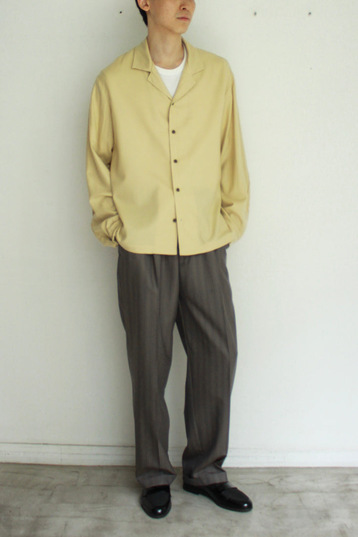 Short Lapel Shirt "WOOL FLANNEL"