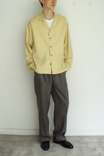 Short Lapel Shirt "WOOL FLANNEL"