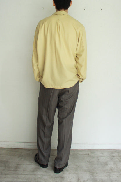 Short Lapel Shirt "WOOL FLANNEL"