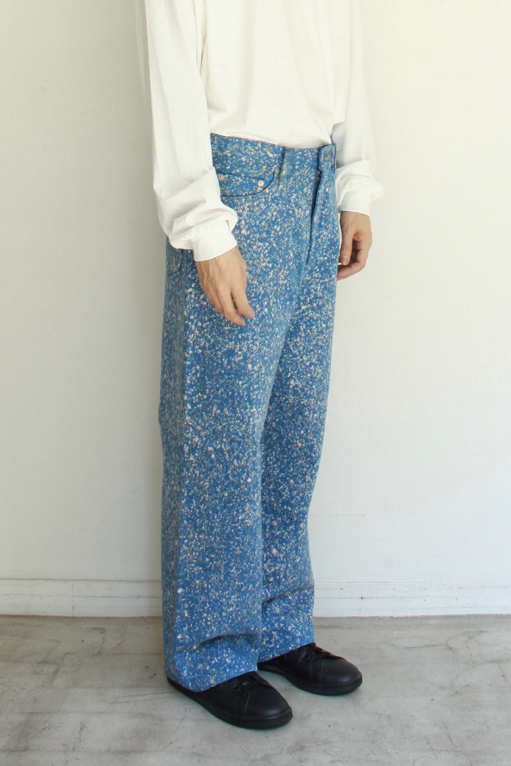 Flower Splashed Regular Jeans