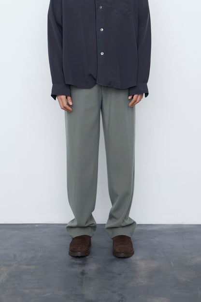 Flannel Wide Trousers