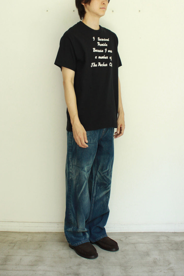 Regular T Shirt "Flocked Print"